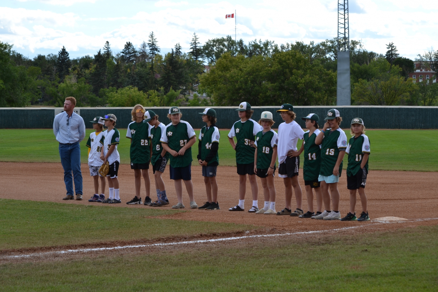 2023 Canada Little League Champions, Regina North Little League, visit Regina Optimist Baseball Park.....