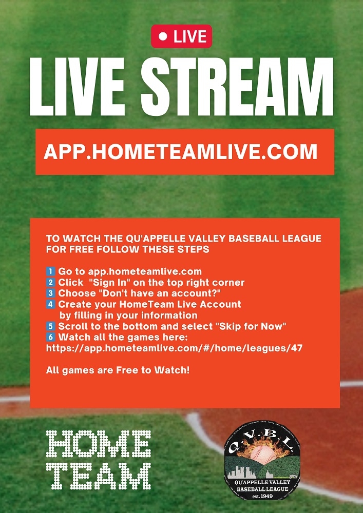 Live Streaming at Regina Optimist Baseball Park.........
