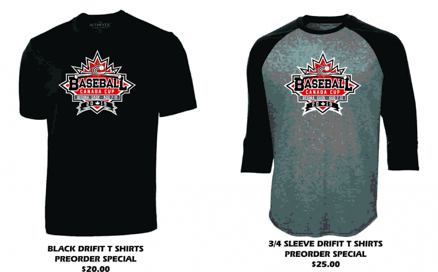 Pre Order Merchandise for 2019 Baseball Canada Cup!