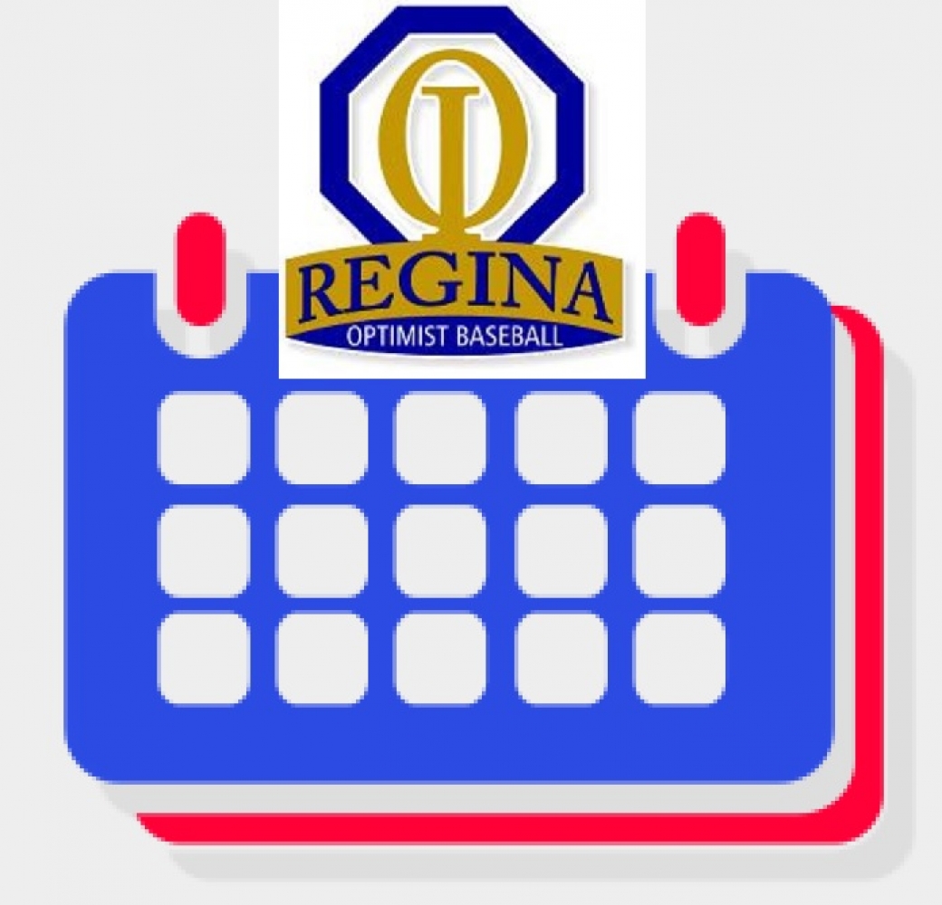 Schedule of Events/Games Regina Optimist Baseball Park 2023