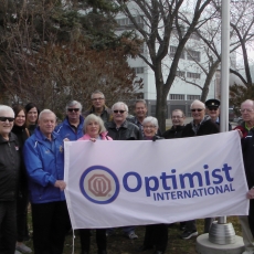 Optimist Club of Regina, 100th Anniversary Optimist International Flag Rasing
